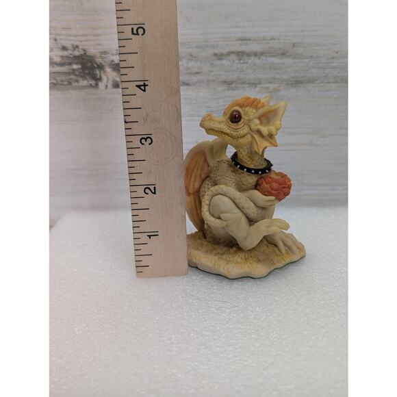 Vintage Enchantica Dragon Figurine 1988 Andrew Bill Resin Handpainted England - Picture 12 of 14